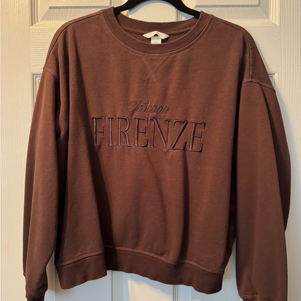 H&M Chocolate Brown Sweatshirt